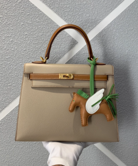 에르메스 켈리백25 에토프 골드브라운 금장 앱송